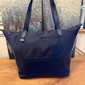 Radley London Pocket Essentials Large Zip Top Tote (Navy Blue) - like new